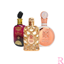 Promoção, Compre 1, Leve 3 (Sabah Al Ward, Royal Amber, Lattafa Fakhar), 100ml